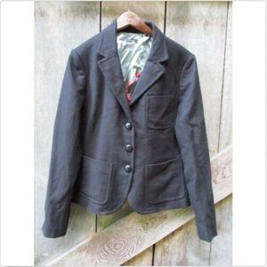 ***SOLD J.Crew Womens Black Blazer 100% Scottish Wool Jack